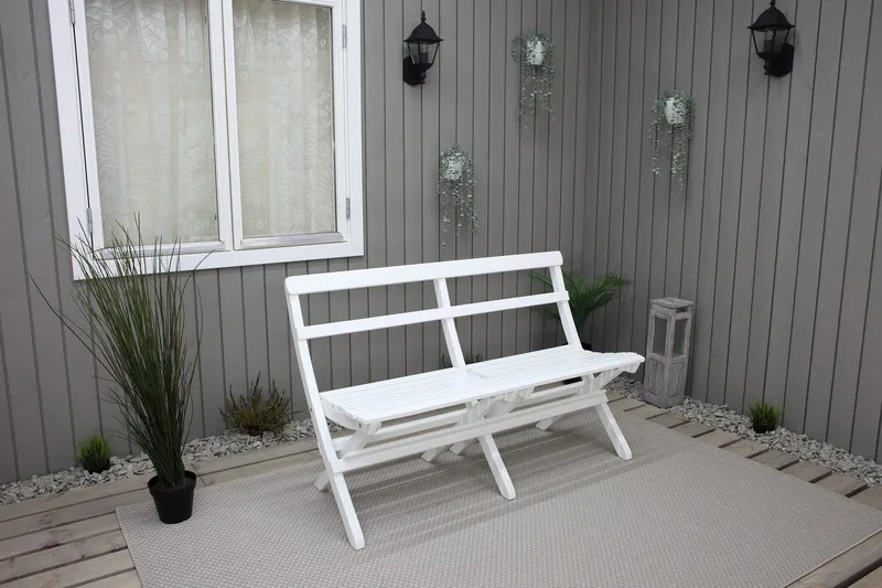 Larios Utesoffa - Vit - Utemöbler - Utesoffor & bänkar - Loungesoffa