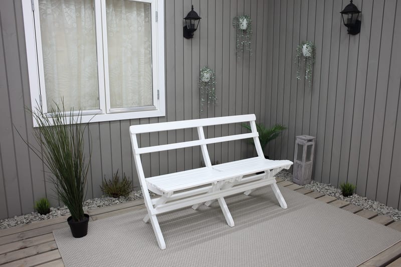 Larios Utesoffa - Vit - Utemöbler - Utesoffor & bänkar - Loungesoffa