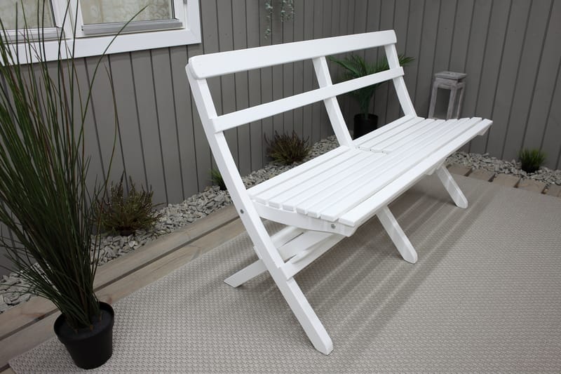 LARIOS Utesoffa Vit - Utemöbler - Utesoffor & bänkar - Loungesoffa