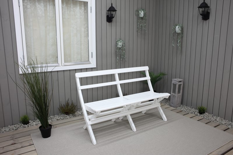 LARIOS Utesoffa Vit - Utemöbler - Utesoffor & bänkar - Loungesoffa