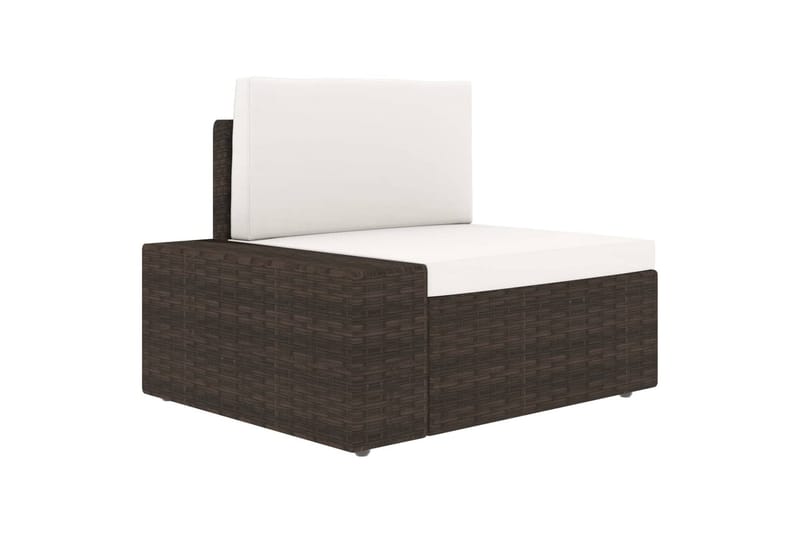 Modulsoffa Utomhus 2-sits konstrotting brun - Brun - Utemöbler - Utesoffor & bänkar - Loungesoffa