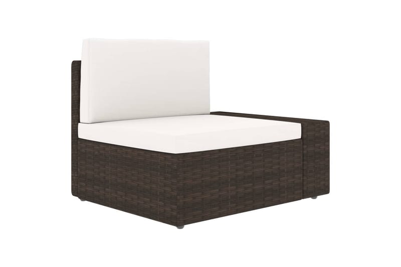 Modulsoffa Utomhus 2-sits konstrotting brun - Brun - Utemöbler - Utesoffor & bänkar - Loungesoffa