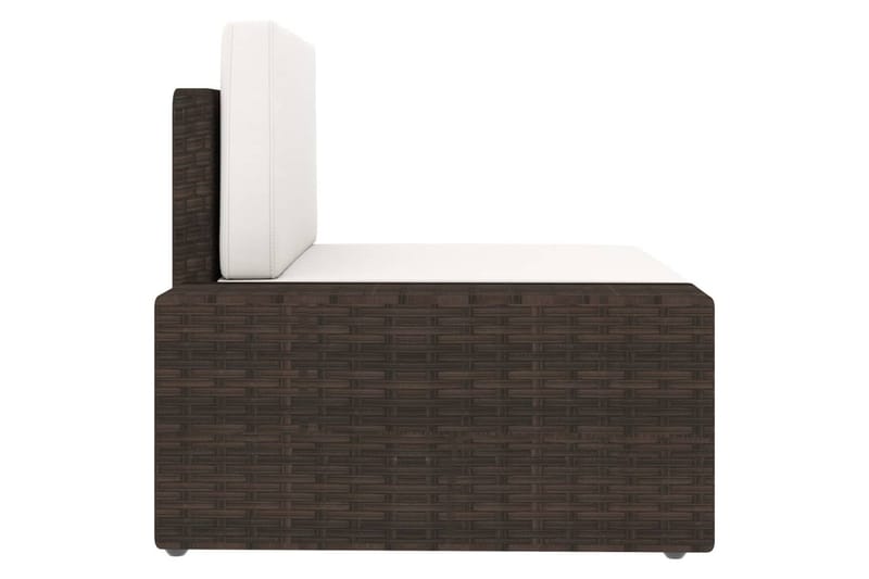 Modulsoffa Utomhus 2-sits konstrotting brun - Brun - Utemöbler - Utesoffor & bänkar - Loungesoffa