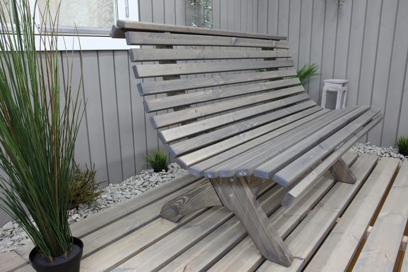 NORVALD Bänk Utomhus Grå - Utemöbler - Utesoffor & bänkar - Loungesoffa