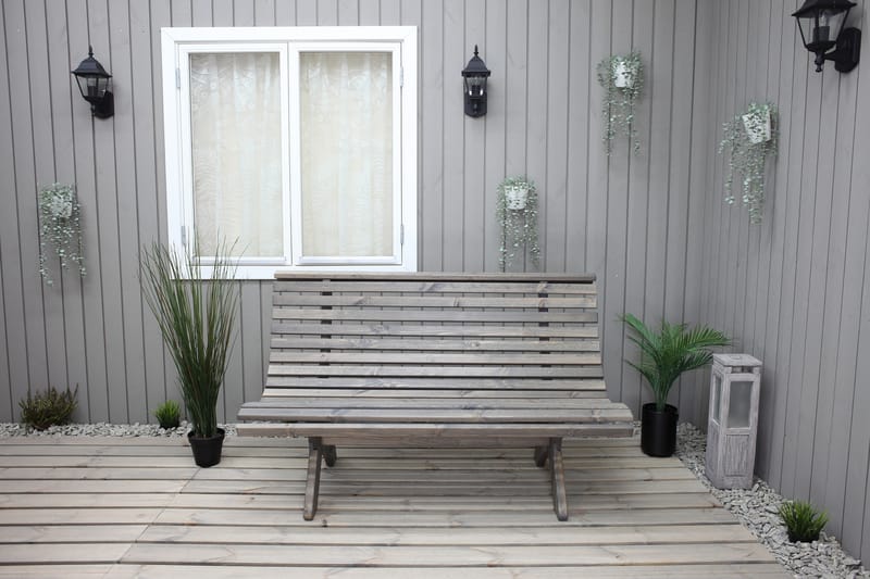 NORVALD Bänk Utomhus Grå - Utemöbler - Utesoffor & bänkar - Loungesoffa