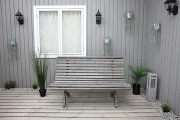 Norvald Bänk Utomhus - Grå - Utemöbler - Utesoffor & bänkar - Trädgårdssoffa