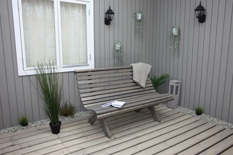 Norvald Bänk Utomhus - Grå - Utemöbler - Utesoffor & bänkar - Loungesoffa