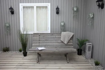 Norvald Bänk Utomhus - Grå - Utemöbler - Utesoffor & bänkar - Trädgårdssoffa