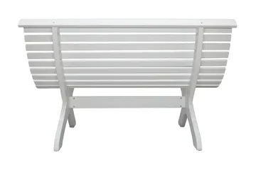Norvald Trädg årdsbänk 140 cm - Vit - Utemöbler - Utesoffor & bänkar - Trädgårdssoffa