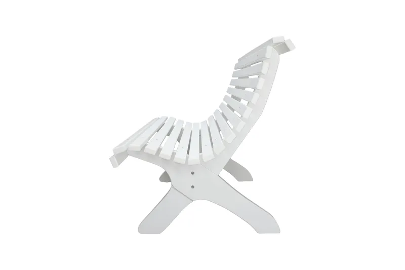 Norvald Trädgårdsbänk 140 cm - Vit - Utemöbler - Utesoffor & bänkar - Loungesoffa