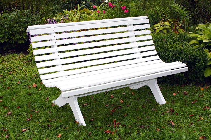 Norvald Trädgårdsbänk 140 cm - Vit - Utemöbler - Utesoffor & bänkar - Loungesoffa