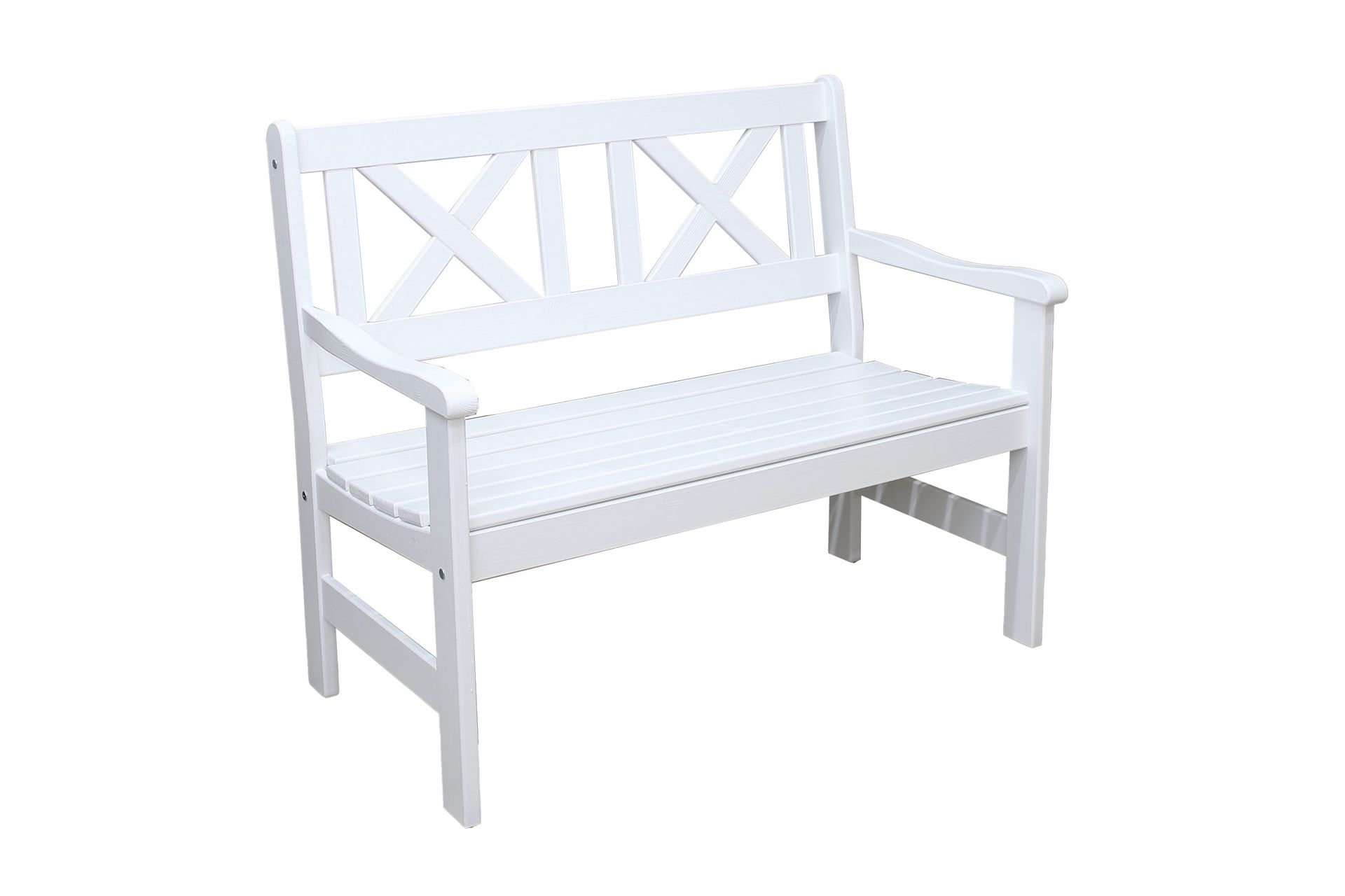 olivo 2-sits utesoffa - vit