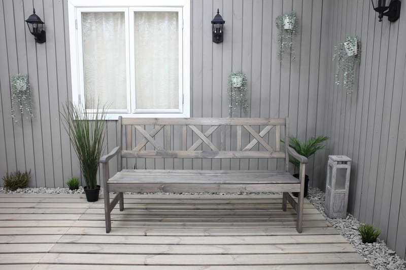 OLIVO 3-sits Utesoffa Grå - Utemöbler - Utesoffor & bänkar - Loungesoffa