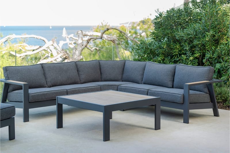 Palau 2-sits Utesoffa Vänster - Grå - Utemöbler - Utesoffor & bänkar - Loungesoffa