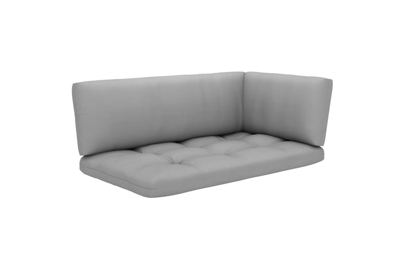 Pallsoffa Utomhus 2-sits med dynor impregnerad furu - Brun - Utemöbler - Utesoffor & bänkar - Loungesoffa