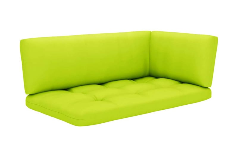 Pallsoffa Utomhus 2-sits med dynor impregnerad furu - Brun - Utemöbler - Utesoffor & bänkar - Loungesoffa