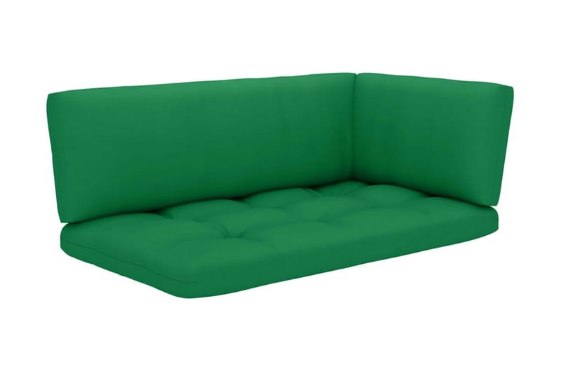 Pallsoffa Utomhus 2-sits med dynor impregnerad furu - Brun - Utemöbler - Utesoffor & bänkar - Loungesoffa