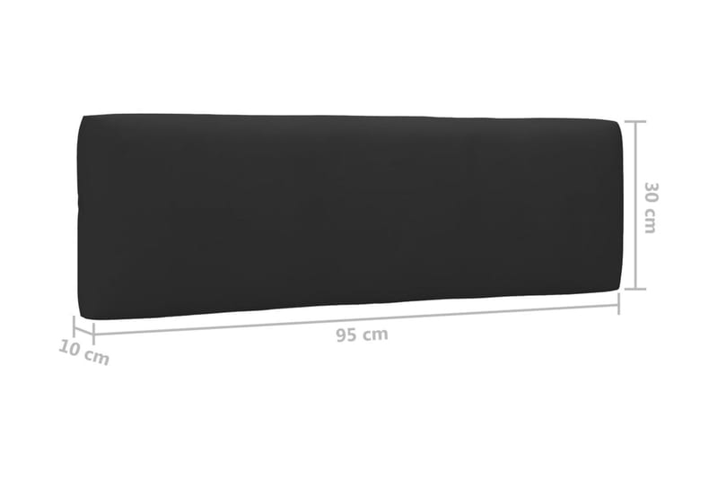 Pallsoffa Utomhus 2-sits med dynor impregnerad furu - Brun - Utemöbler - Utesoffor & bänkar - Loungesoffa
