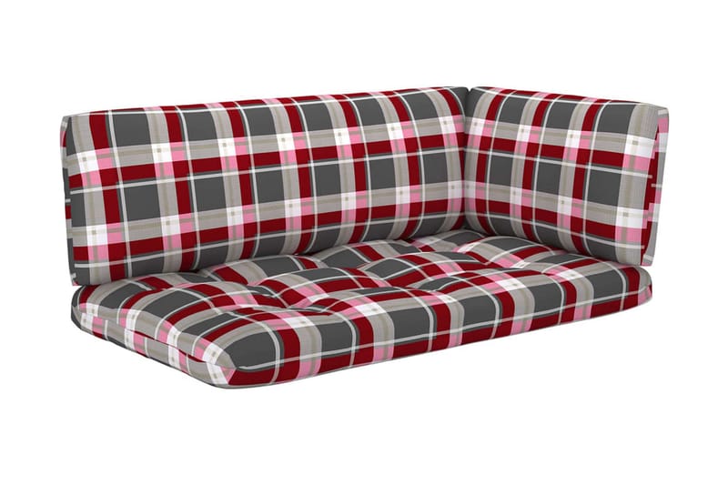 Pallsoffa Utomhus 2-sits med dynor impregnerad furu - Brun - Utemöbler - Utesoffor & bänkar - Loungesoffa