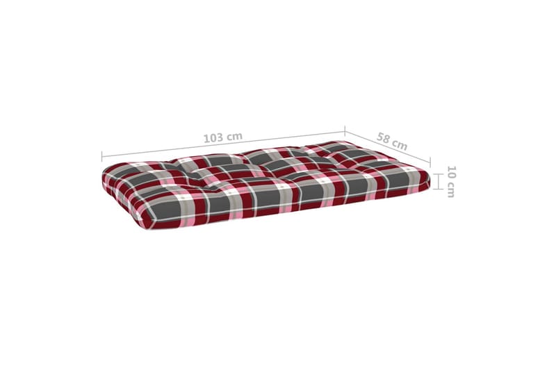Pallsoffa Utomhus 2-sits med dynor impregnerad furu - Brun - Utemöbler - Utesoffor & bänkar - Loungesoffa