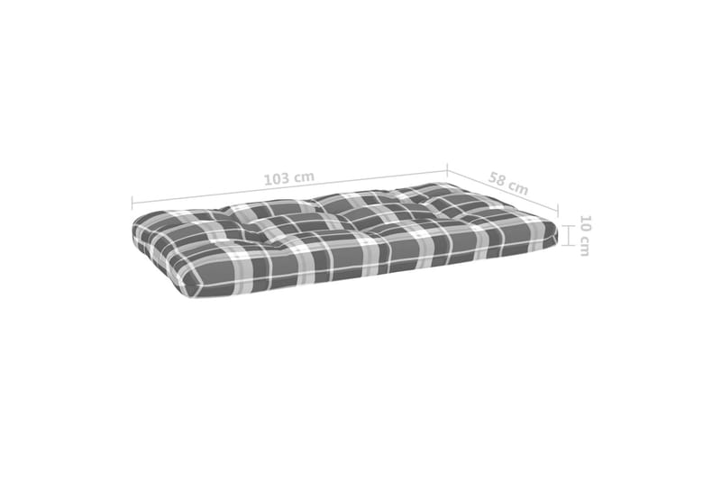 Pallsoffa Utomhus 2-sits med dynor impregnerad furu - Brun - Utemöbler - Utesoffor & bänkar - Loungesoffa