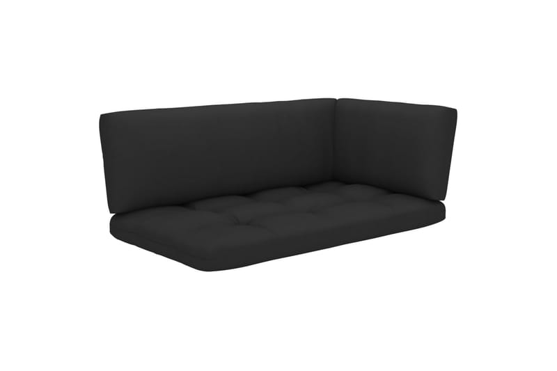 Pallsoffgrupp Utomhus med dynor 4 delar impregnerad furu - Brun - Utemöbler - Utesoffor & bänkar - Loungesoffa