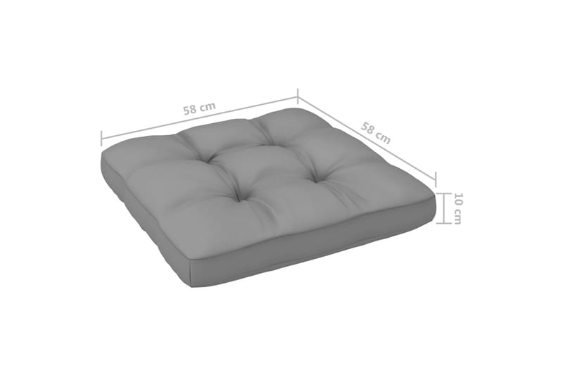 Pallsoffgrupp Utomhus med dynor 4 delar impregnerad furu - Brun - Utemöbler - Utesoffor & bänkar - Loungesoffa