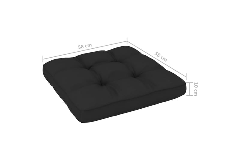 Pallsoffgrupp Utomhus med dynor 4 delar impregnerad furu - Brun - Utemöbler - Utesoffor & bänkar - Loungesoffa
