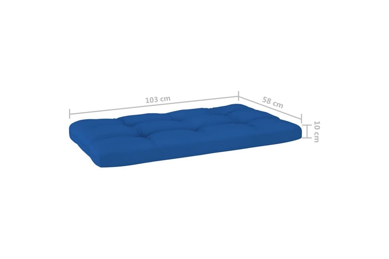 Pallsoffgrupp Utomhus med dynor 4 delar impregnerad furu - Brun - Utemöbler - Utesoffor & bänkar - Loungesoffa