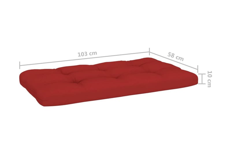Pallsoffgrupp Utomhus med dynor 4 delar impregnerad furu - Brun - Utemöbler - Utesoffor & bänkar - Loungesoffa