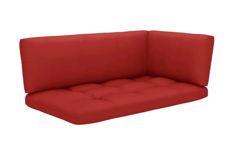 Pallsoffgrupp Utomhus med dynor 4 delar impregnerad furu - Brun - Utemöbler - Utesoffor & bänkar - Loungesoffa