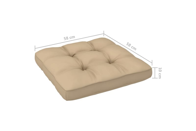 Pallsoffgrupp Utomhus med dynor 4 delar impregnerad furu - Brun - Utemöbler - Utesoffor & bänkar - Loungesoffa