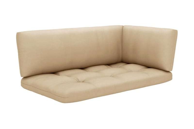Pallsoffgrupp Utomhus med dynor 4 delar impregnerad furu - Brun - Utemöbler - Utesoffor & bänkar - Loungesoffa