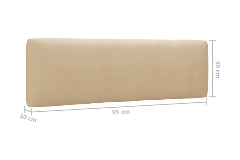 Pallsoffgrupp Utomhus med dynor 4 delar impregnerad furu - Brun - Utemöbler - Utesoffor & bänkar - Loungesoffa