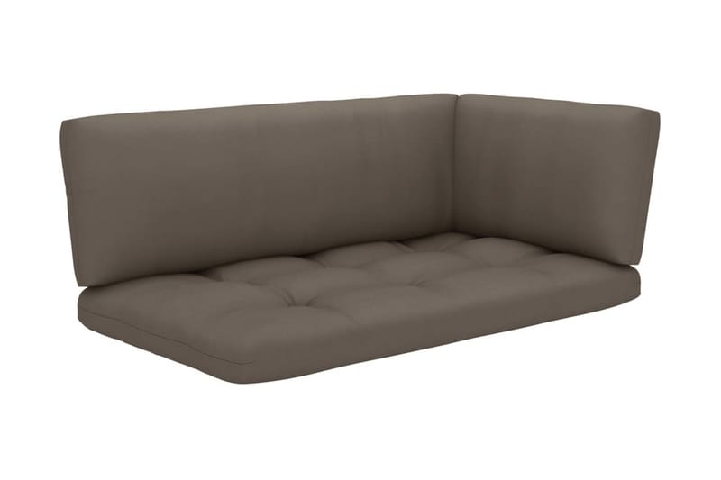 Pallsoffgrupp Utomhus med dynor 4 delar impregnerad furu - Brun - Utemöbler - Utesoffor & bänkar - Loungesoffa