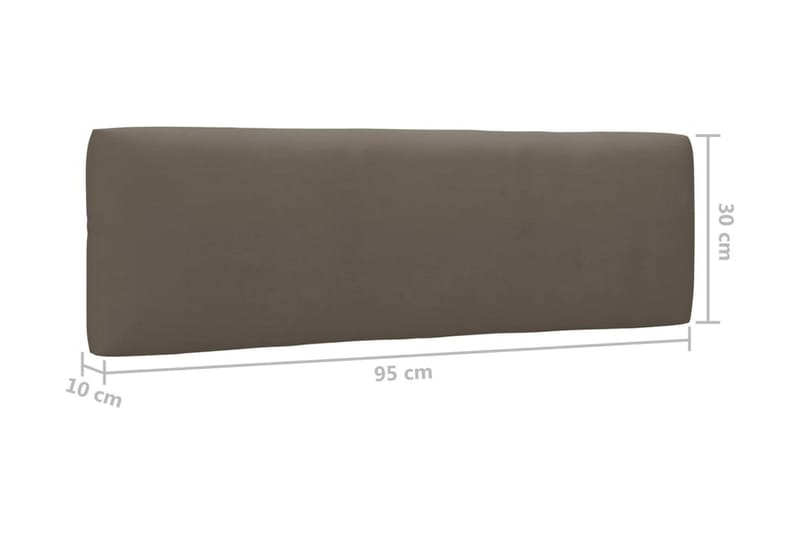 Pallsoffgrupp Utomhus med dynor 4 delar impregnerad furu - Brun - Utemöbler - Utesoffor & bänkar - Loungesoffa