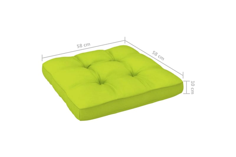 Pallsoffgrupp Utomhus med dynor 4 delar impregnerad furu - Brun - Utemöbler - Utesoffor & bänkar - Loungesoffa