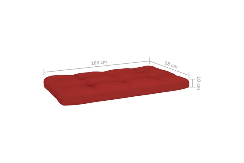 Pallsoffgrupp Utomhus med dynor 6 delar impregnerad furu - Brun - Utemöbler - Utesoffor & bänkar - Loungesoffa