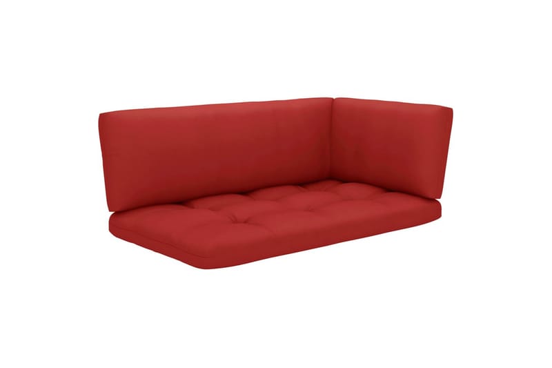 Pallsoffgrupp Utomhus med dynor 6 delar impregnerad furu - Brun - Utemöbler - Utesoffor & bänkar - Loungesoffa
