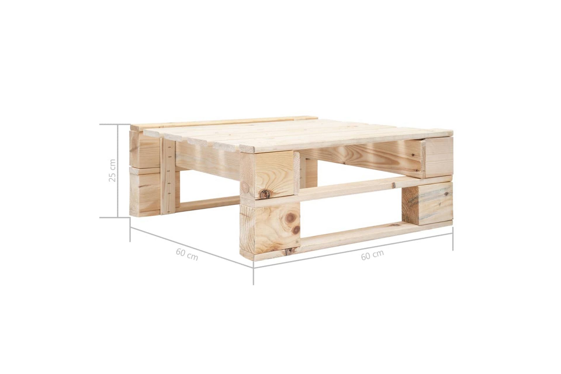 Pallsoffgrupp Utomhus med dynor 6 delar impregnerad furu - Brun - Utemöbler - Utesoffor & bänkar - Loungesoffa
