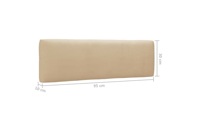 Pallsoffgrupp Utomhus med dynor 6 delar impregnerad furu - Brun - Utemöbler - Utesoffor & bänkar - Loungesoffa