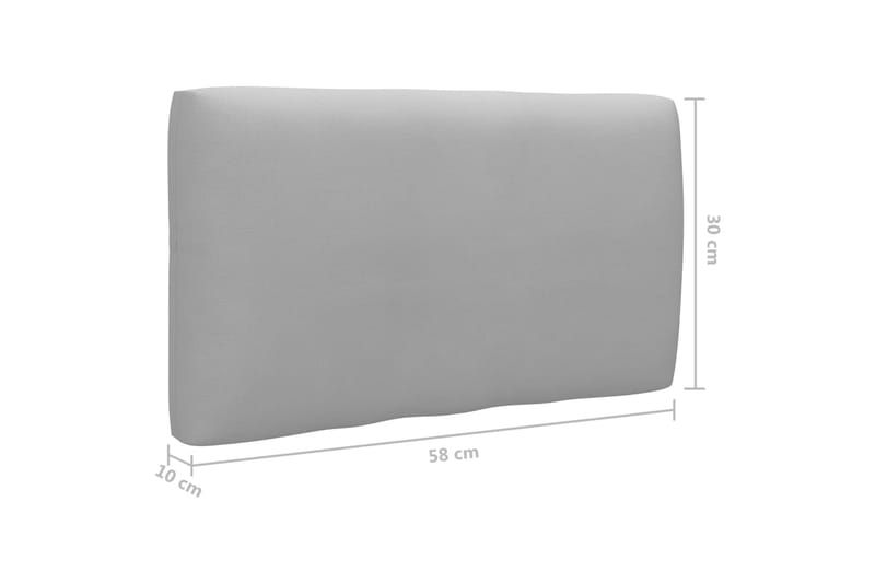 Pallsoffgrupp Utomhus med dynor 6 delar impregnerad furu - Brun - Utemöbler - Utesoffor & bänkar - Loungesoffa