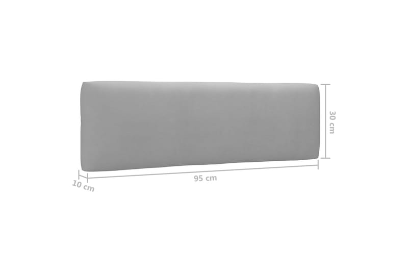 Pallsoffgrupp Utomhus med dynor 6 delar impregnerad furu - Brun - Utemöbler - Utesoffor & bänkar - Loungesoffa