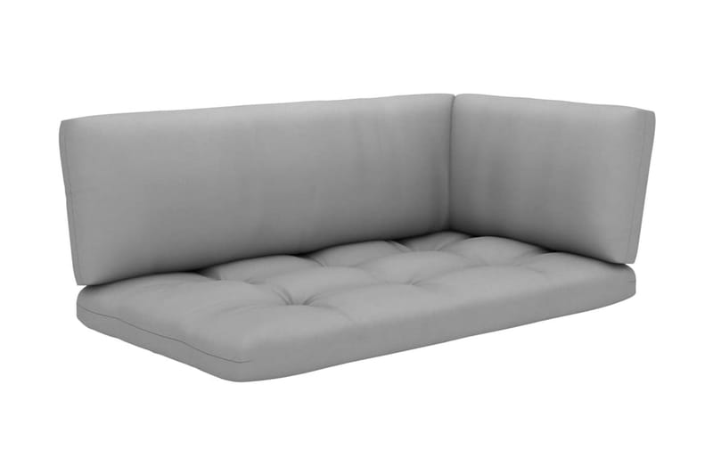 Pallsoffgrupp Utomhus med dynor 6 delar impregnerad furu - Brun - Utemöbler - Utesoffor & bänkar - Loungesoffa