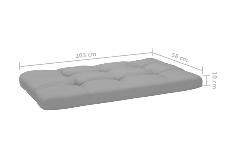 Pallsoffgrupp Utomhus med dynor 6 delar impregnerad furu - Brun - Utemöbler - Utesoffor & bänkar - Loungesoffa