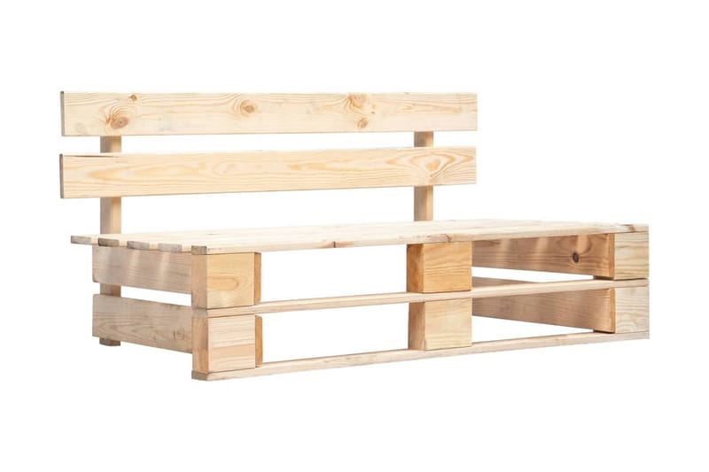 Pallsoffgrupp Utomhus med dynor 6 delar impregnerad furu - Brun - Utemöbler - Utesoffor & bänkar - Loungesoffa