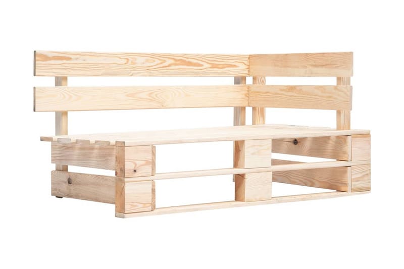 Pallsoffgrupp Utomhus med dynor 6 delar impregnerad furu - Brun - Utemöbler - Utesoffor & bänkar - Loungesoffa