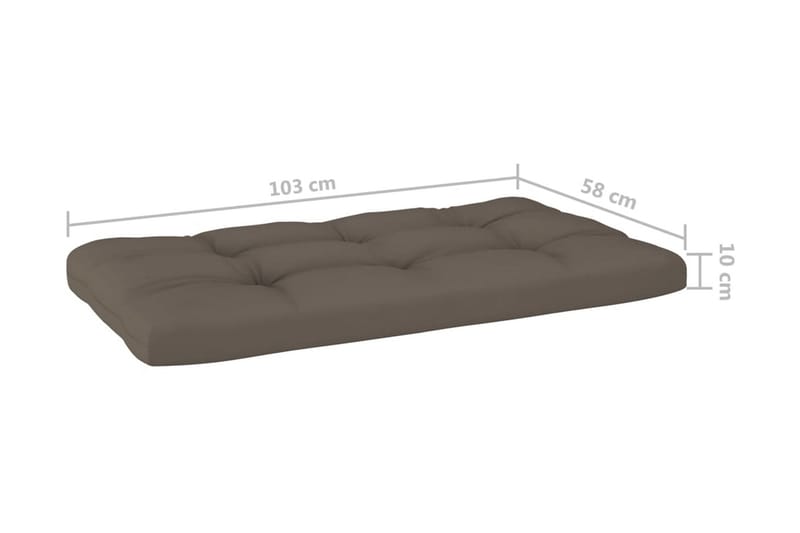 Pallsoffgrupp Utomhus med dynor 6 delar impregnerad furu - Brun - Utemöbler - Utesoffor & bänkar - Loungesoffa