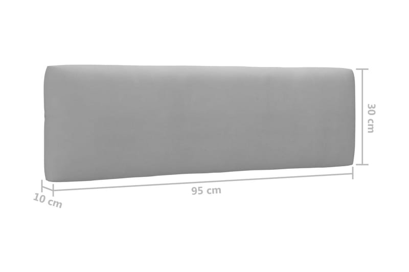 Pallsoffgrupp Utomhus med dynor 6 delar impregnerad furu - Brun - Utemöbler - Utesoffor & bänkar - Loungesoffa