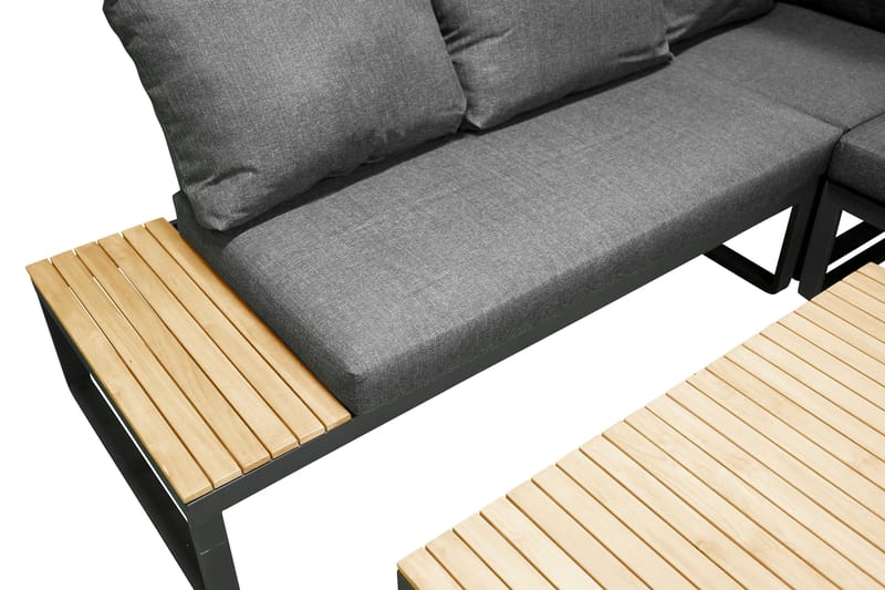 Panama Hörnsoffa Utomhus - Grå/Svart - Utemöbler - Utesoffor & bänkar - Loungesoffa